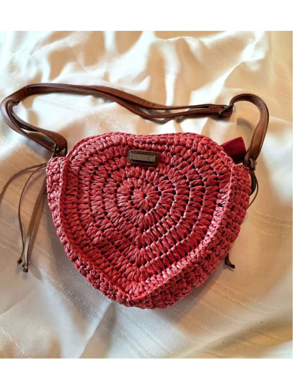 Sun N Sand Cross Body Bag Orange Heart